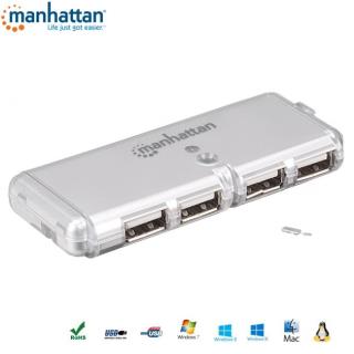 Hub USB Manhattan IUSB2-HUB599 USB 2.0x4 POCKET