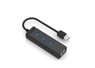 Hub USB S-link Hytech HY-U68 USB 3.0 x 3 Ports + RJ45 - USZ OPAK foto1