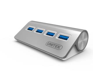 Hub USB Unitek Y-3186 4xUSB 3.0 aluminium foto1