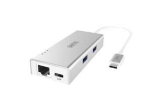Hub USB Unitek Y-9106 2x USB3.0 + Gigabit Typ-C Power Delivery foto1