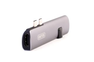 Hub USB Unitek D008A USB-C - HDMI + Gigabit + Power Delivery foto1