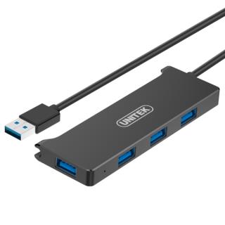 Hub USB Unitek Y-3145 4xUSB 3.0 czarny foto1