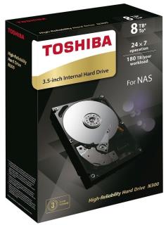 Dysk Toshiba N300 HDWN180EZSTA 3,5' 8TB SATA - NAS