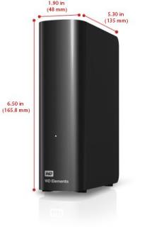 WD HDex 3.5'' USB3 2TB Elements Desktop black