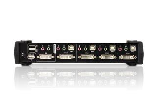 Przełącznik KVM ATEN DVI/USB/Audio CS1764A (CS1764A-AT-G) 4-port.