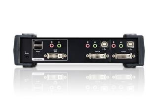 Przełącznik KVM ATEN DVI/USB/Audio CS1762A (CS1762A-AT-G) 2-port. foto1