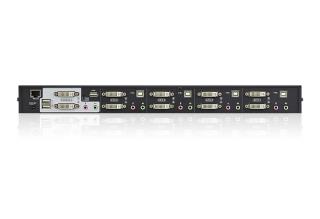 Przełącznik KVM ATEN Dual View DVI/USB/Audio CS1644A (CS1644A-AT-G) 4-port.