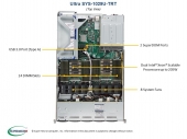 SUPERMICRO RACK 1U 2xSCALABLE 1029U-TRT(Complete System Only)