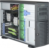 Obudowa serwerowa CSE-743AC-1200B-SQ [NR]Black 4U Tower SC743AC SQ with SAS3, USB3, 1200W PWS