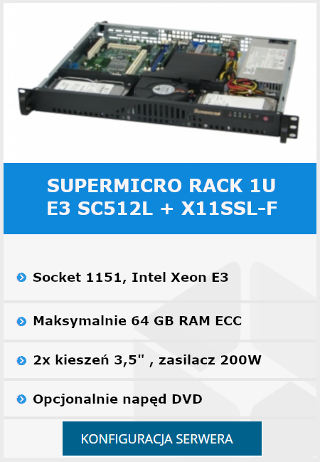 Supermicro Serwer 1U