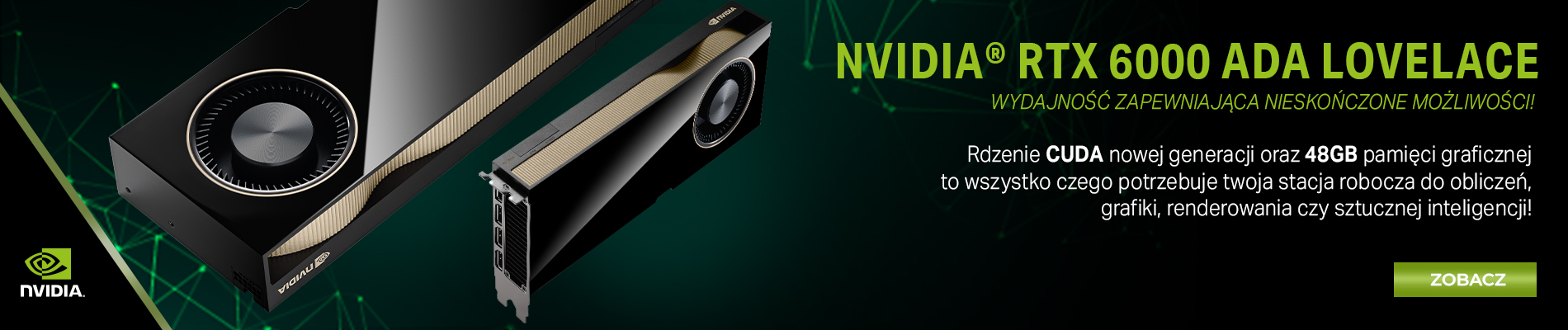 Nvidia RTX 6000 ADA LOVELACE - wydajność zapewniająca nieskończone możliwości